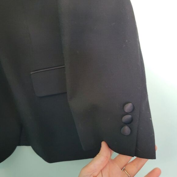 Christian Dior Le Connaisseur Black Tuxedo Jacket Button Front Satin Lapel - Picture 3 of 7